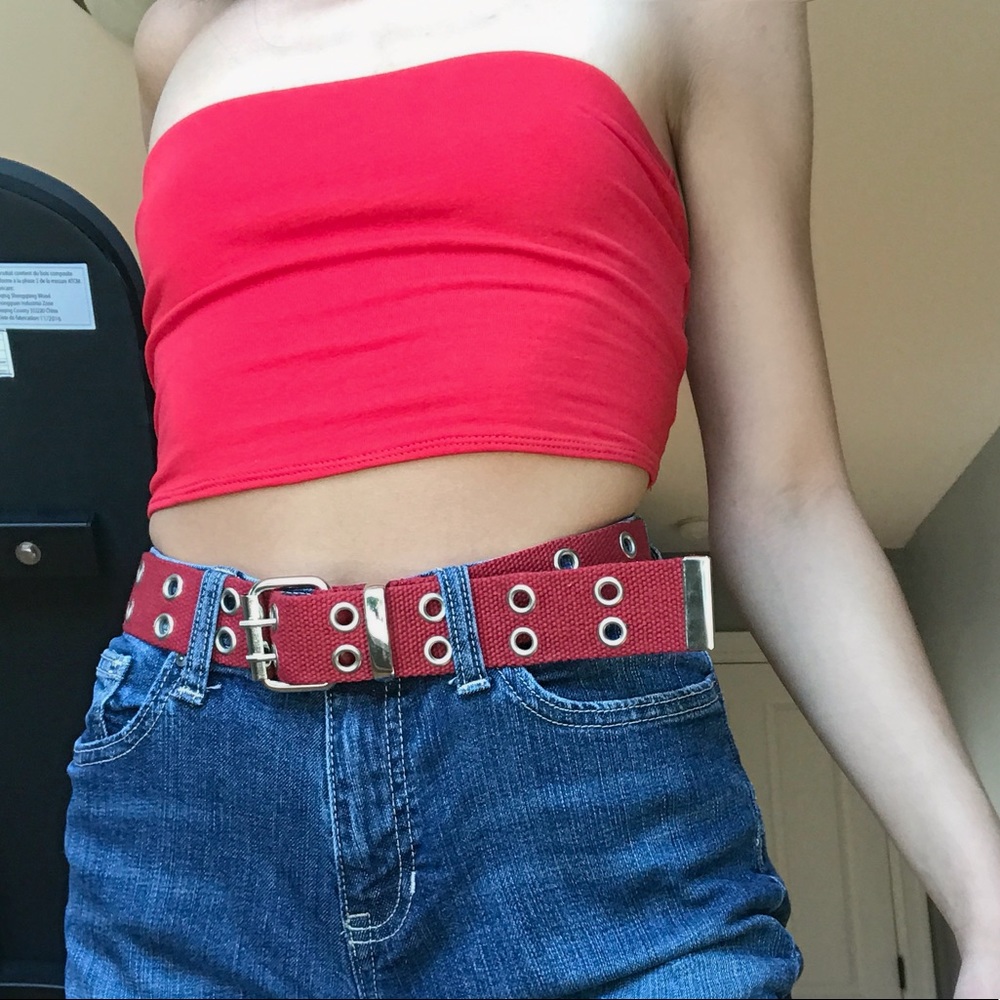 Red Looped Belt